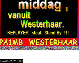 17-Mar-2025 12:32:49 UTC de PA3BHW